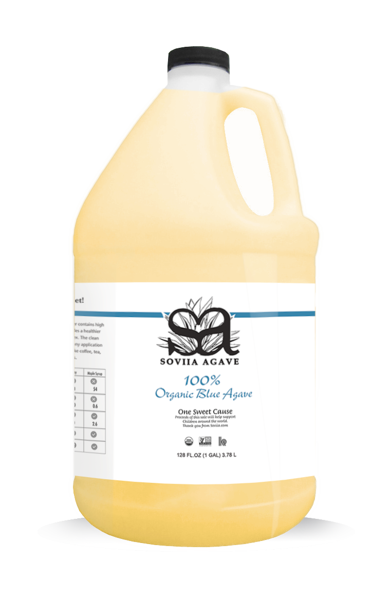 Organic Blue Agave Nectar, Gallon (128oz / 3.6L)