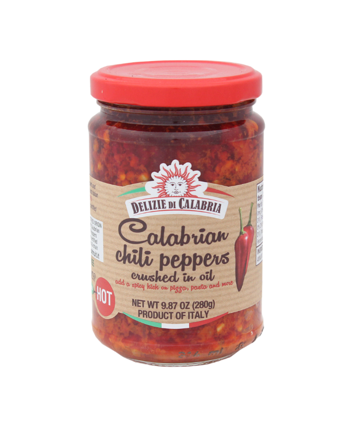 Calabrian Chili Peppers Crushed in Oil product of Italy