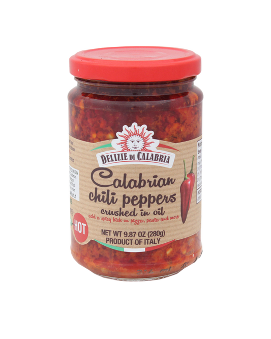 Calabrian Chili Peppers Crushed in Oil product of Italy
