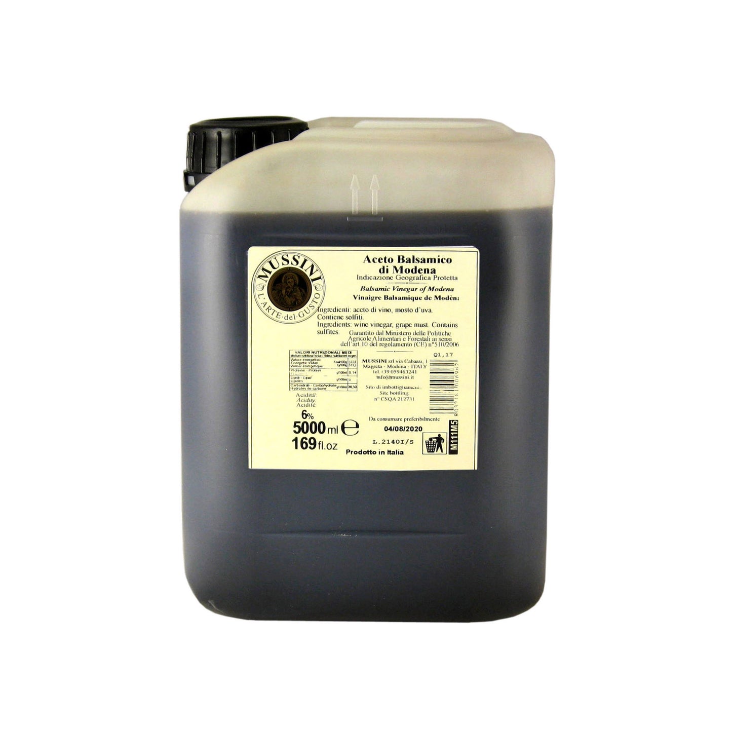 Bulk I.G.P. Balsamic Vinegar (6 Year), 169oz (5L)