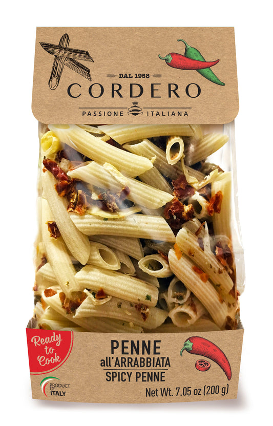 "Cordero" Penne All'Arrabbiata (Spicy Penne) - 7.05oz (200gm)