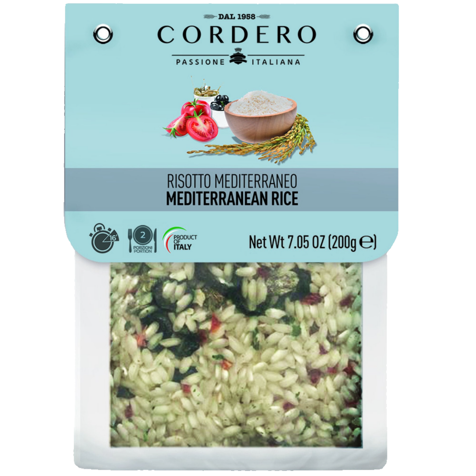 Cordero Mediterranean Rice Risotto Passione Italiana.