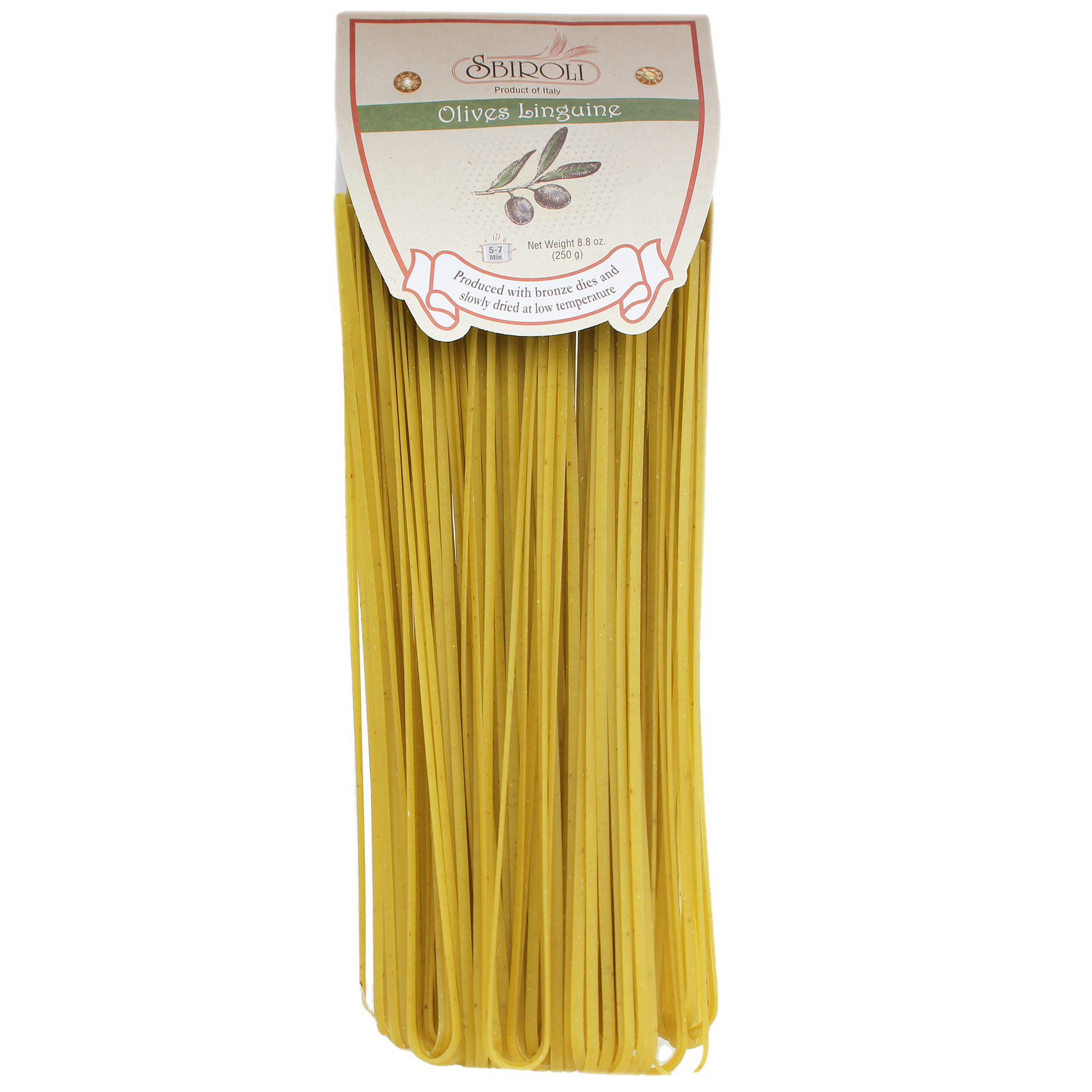 Olives LIinguine Pasta from Sbiroli Italian Wheat