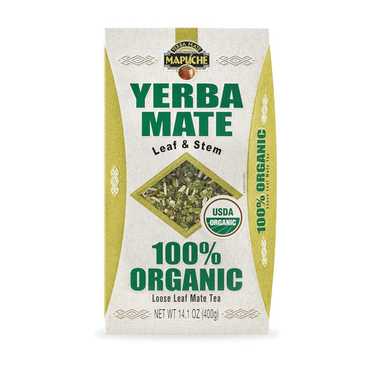 Leaf & Stem 100% Organic Yerba Mate (USDA NOP Certified) - 14.1oz (400g)