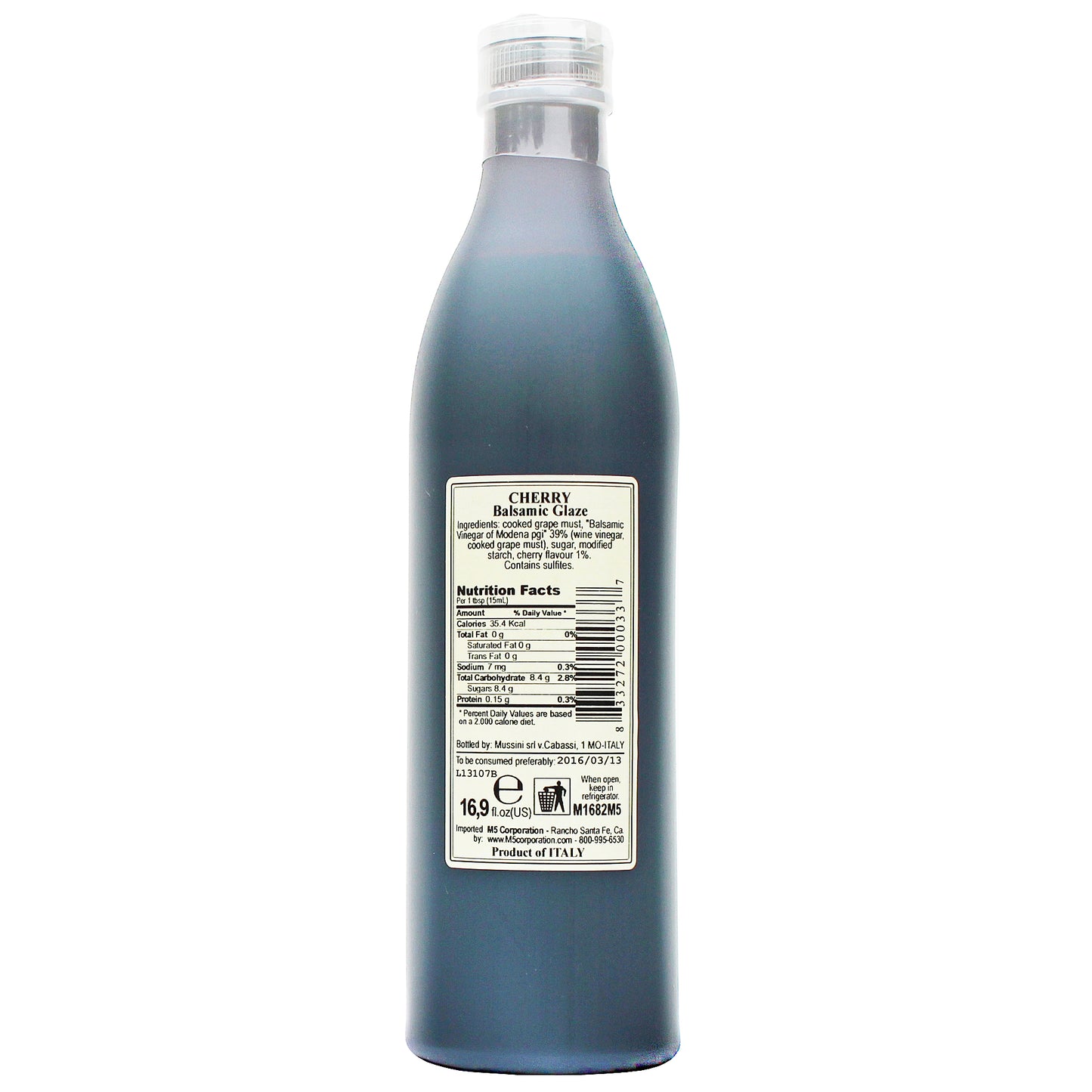 Cherry Flavored Balsamic Glaze, 16.9oz (500ml)
