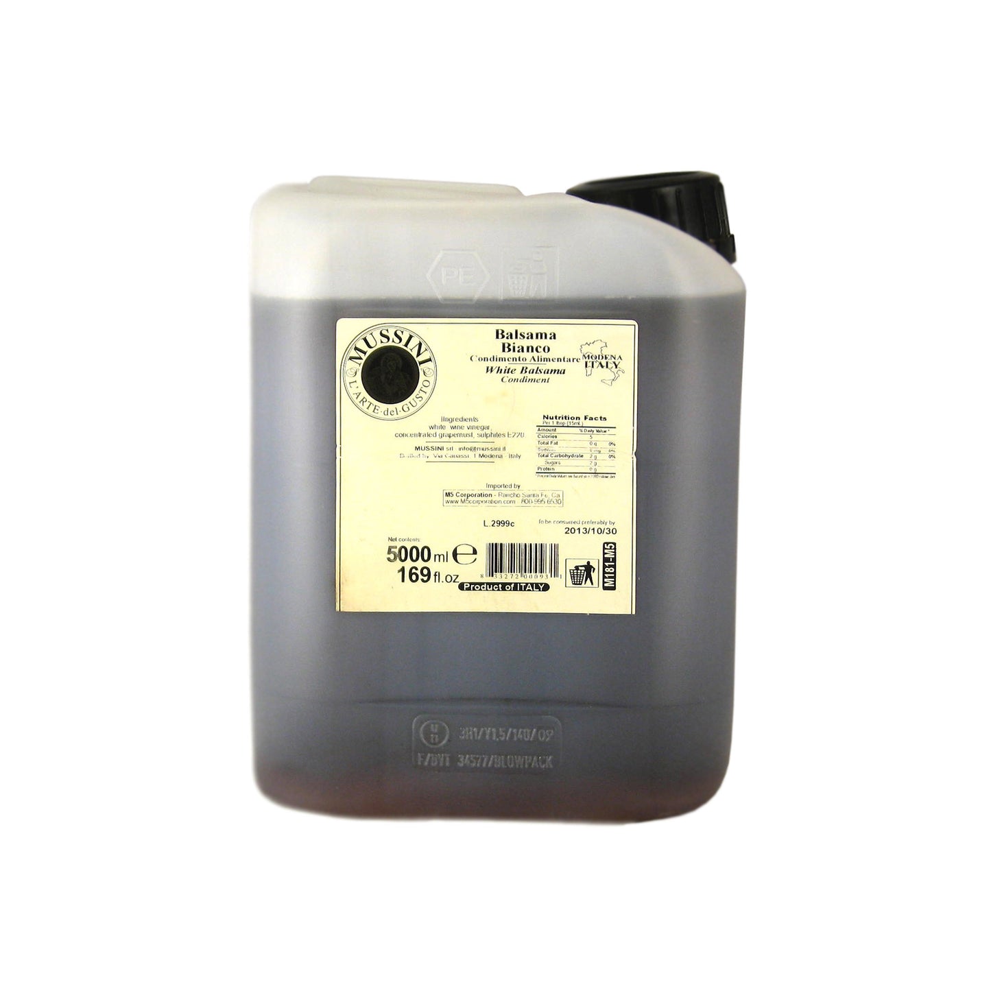 Sweet + Sour White Balsamic Condiment (6 Year), 169oz (5L)