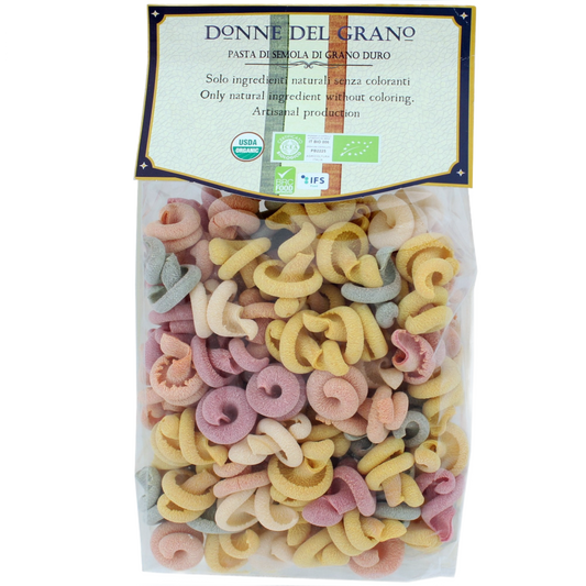 Donne Del Grano 100% Organic Italian Pasta colored with Pure Vegetable Extracts