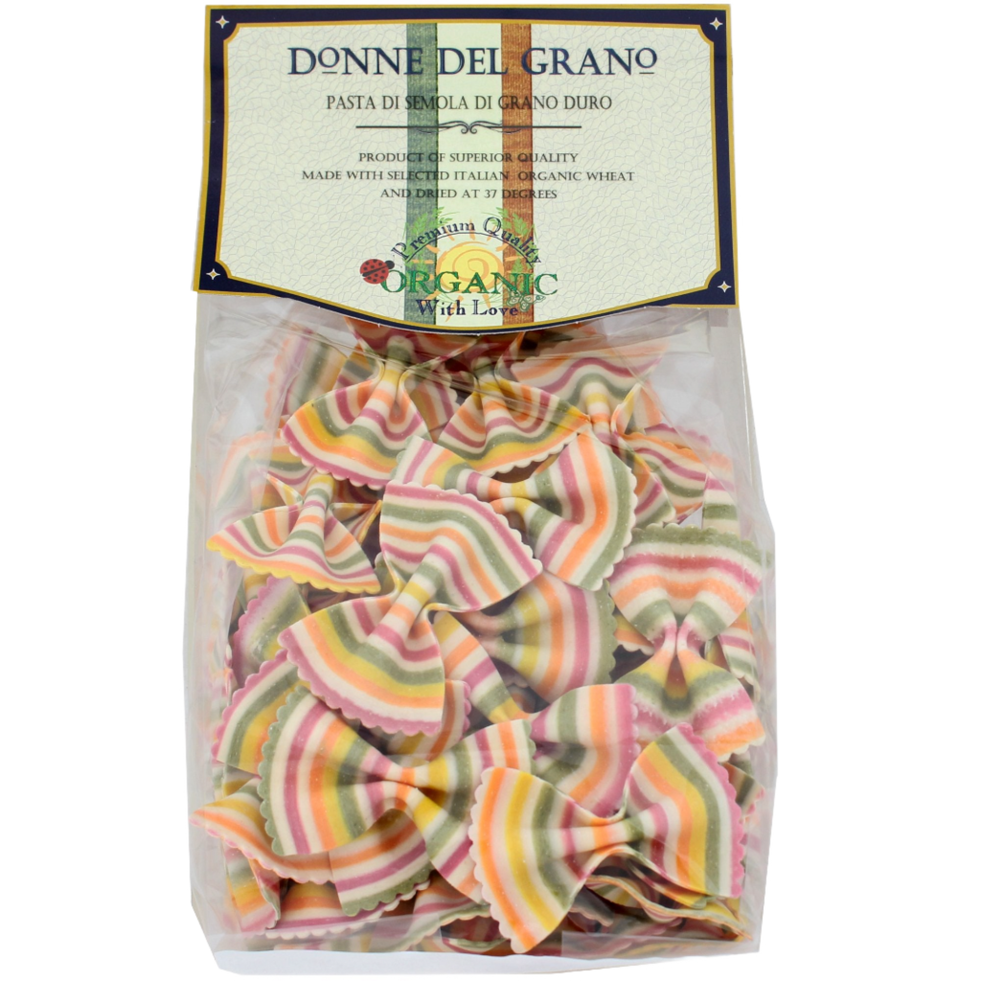 Donne del Grano 100% Organic Pasta Colored with Pure Vegetable Extracts