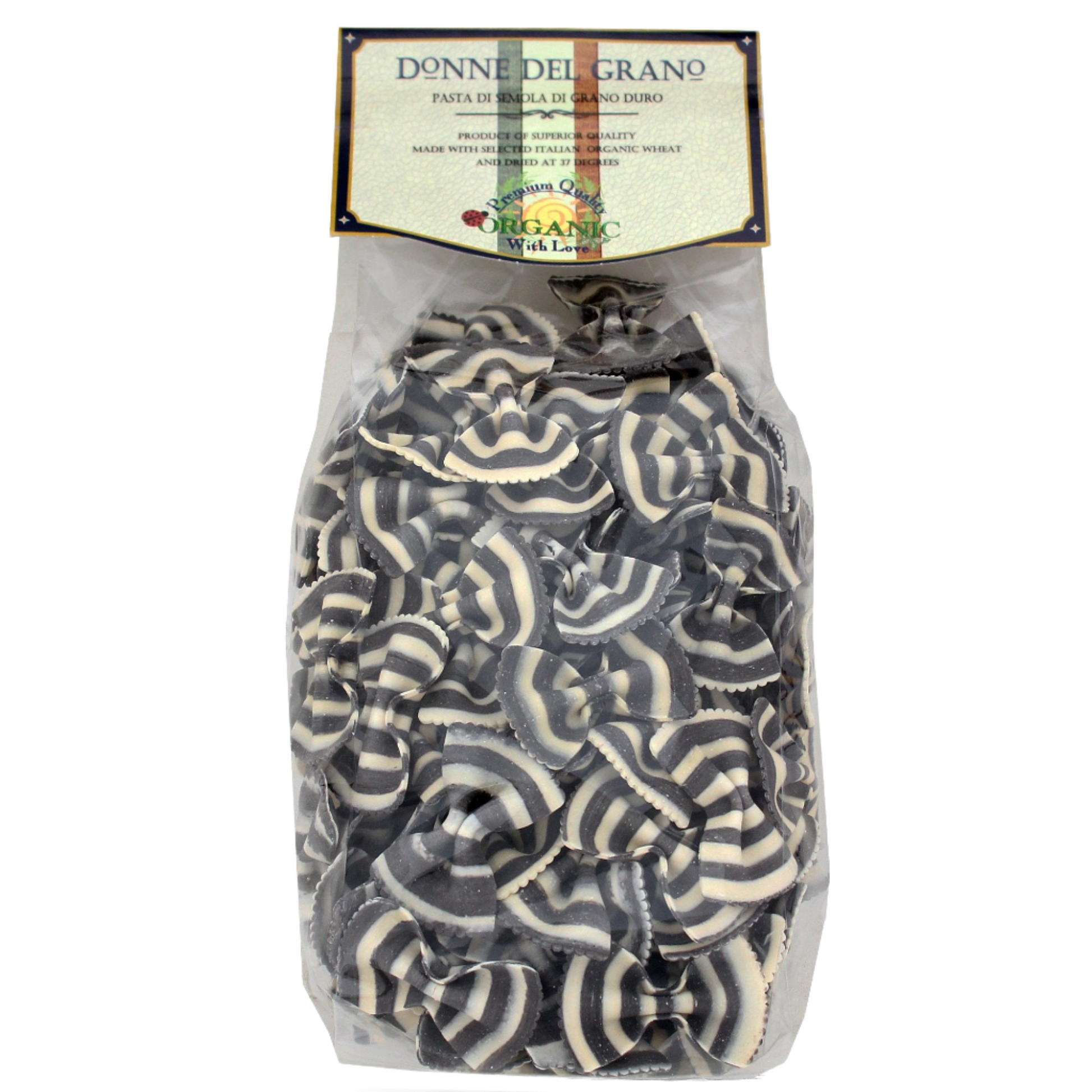 Organic Zebra Bowties from brand donne del grano in bag
