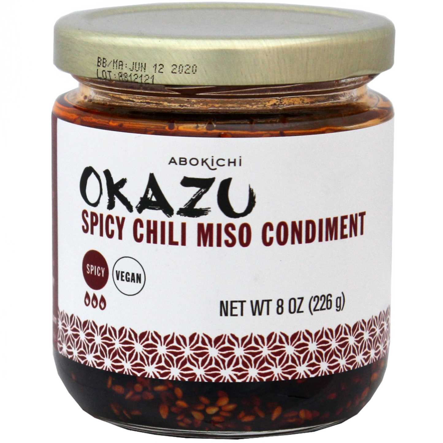 Okazu by Abokichi Spicy Chili Miso Condiment in Glass Jar