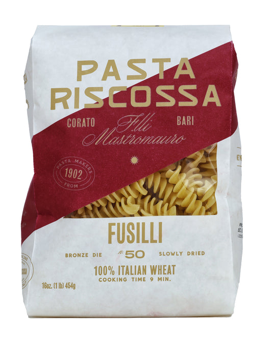 Pasta Riscossa Fusilli 100% Italian Wheat