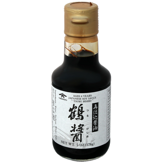 4 Year Japanese Aged Shoyu Soy Sauce from Wooden Kioke Barrel made in Japan by Yamaroku
